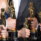 Oscar trophies held by the producers and the director of 12 Years a Slave after the movie won the Oscar for Best Picture March 2, 2014.
JOE KLAMAR/AFP/Getty Images